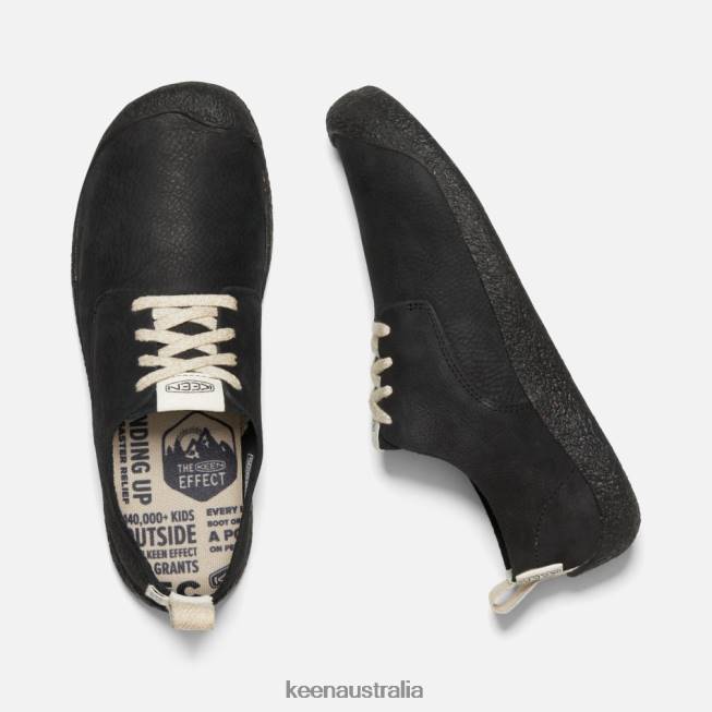 H68B210 Black Keen Mosey Leather Derby