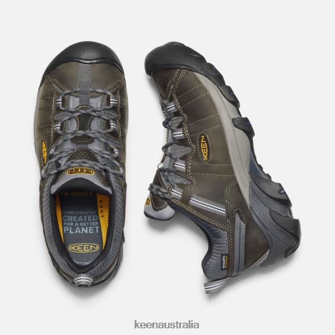 H68B268 Gargoyle-Midnight Navy Keen TARGHEE II HIKING SHOES