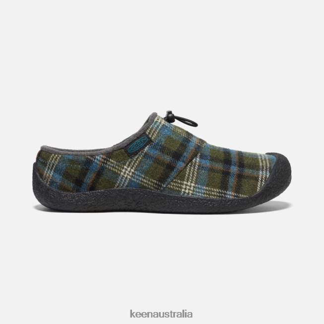 H68B292 Green Plaid-Black Keen New Howser III Slide
