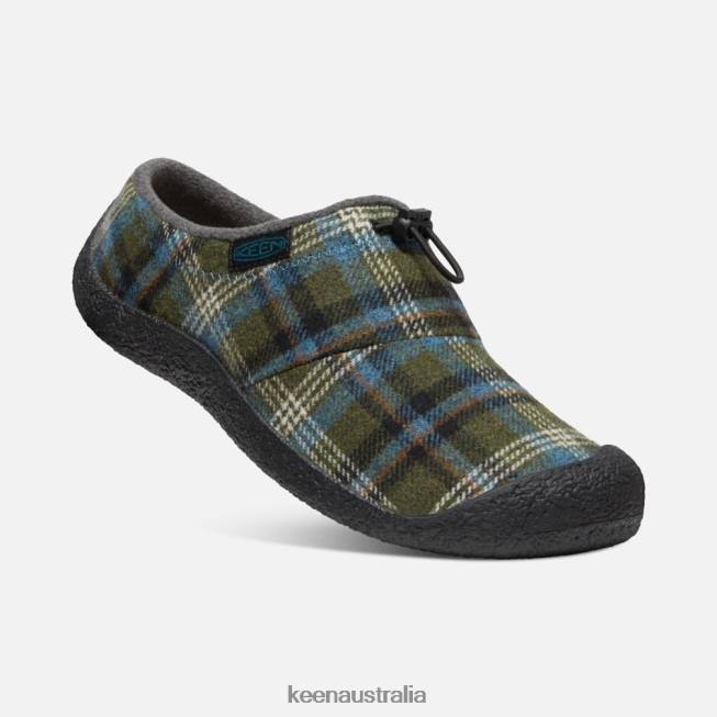 H68B292 Green Plaid-Black Keen New Howser III Slide