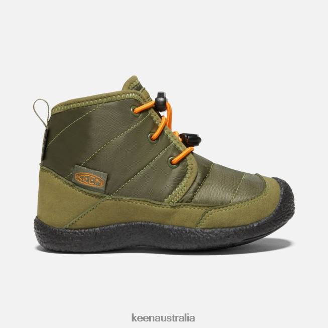 H68B312 Capulet Olive-Russet Orange Keen Younger ' Howser II Waterproof Chukka