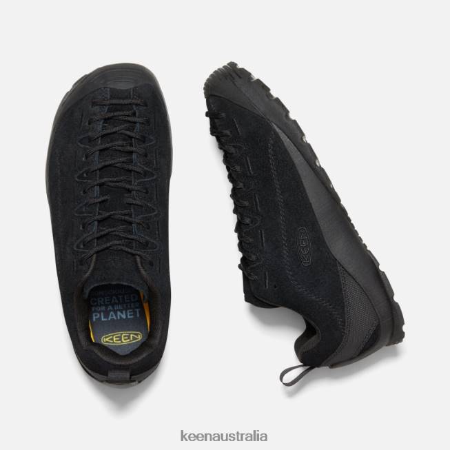 H68B11 Hairy Black-Black Keen Jasper Suede Trainer