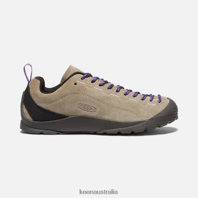 H68B14 Brindle-Tillandsia Purple Keen Jasper Suede Trainer