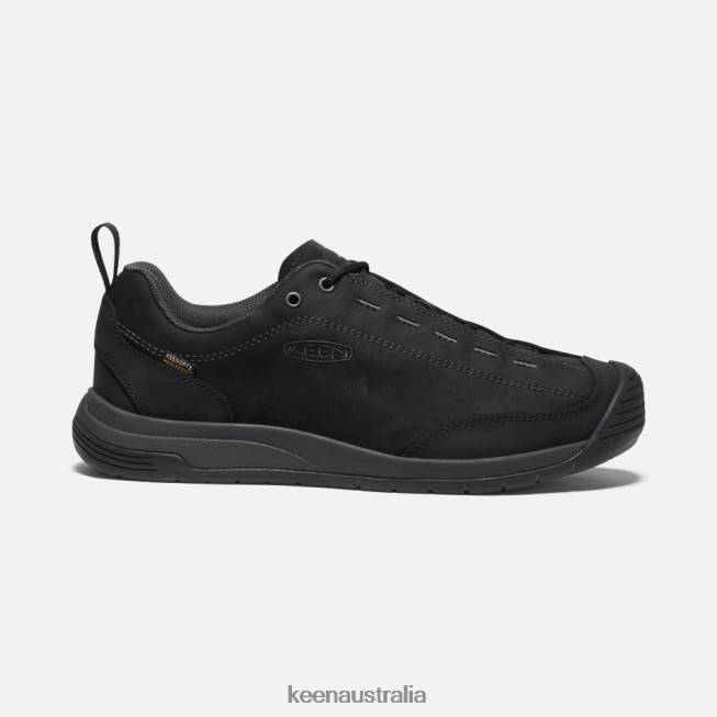 H68B2 Black-Raven Keen Jasper II Waterproof Suede Leather Trainers