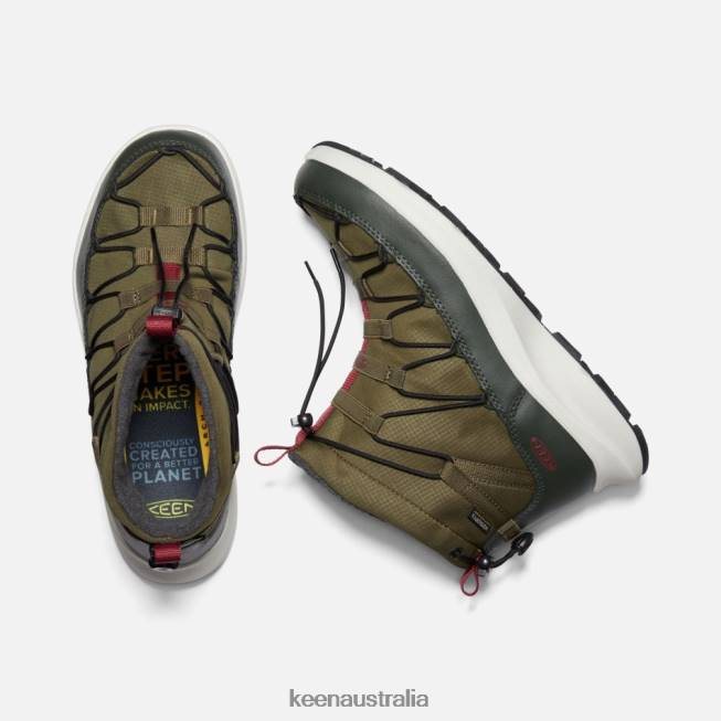 H68B243 Dark Olive-Rosin Keen UNEEK SNK Waterproof Chukka