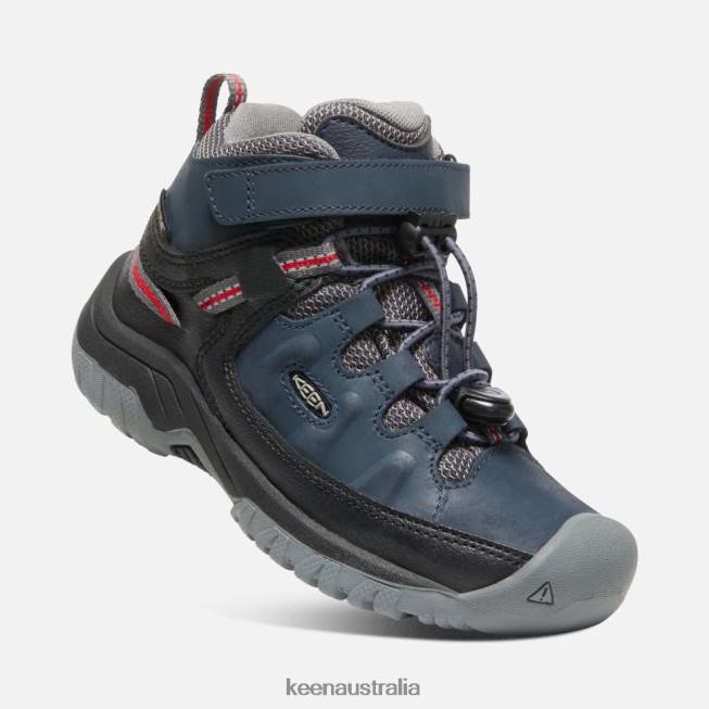 H68B537 Blue Nights-Red Carpet Keen Little ' Targhee Waterproof Boot