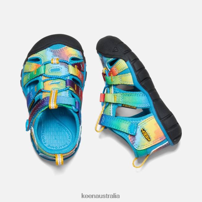 H68B584 Vivid Blue-Original Tie Dye Keen Toddlers' Seacamp II CNX