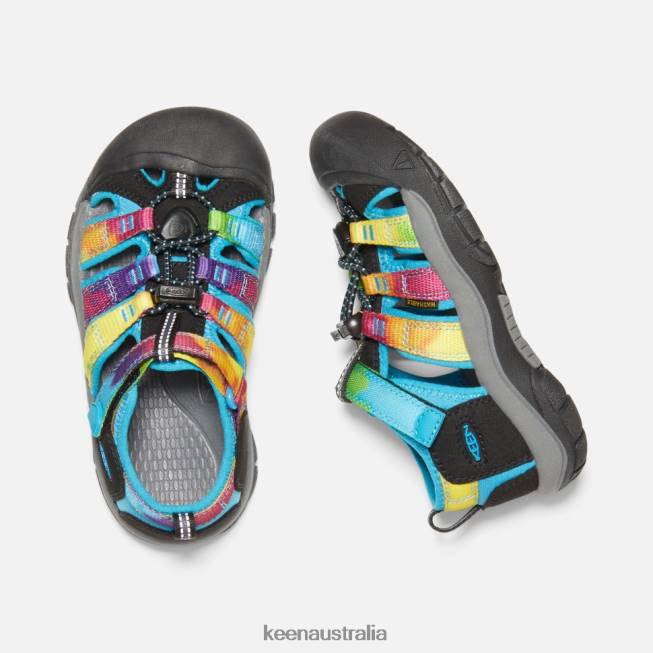 H68B587 Rainbow Tie Dye Keen Little ' Newport H2