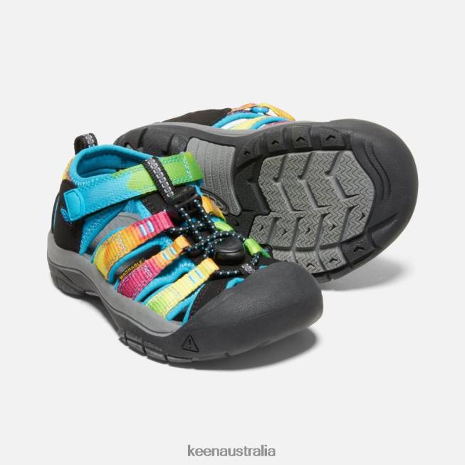 H68B587 Rainbow Tie Dye Keen Little ' Newport H2