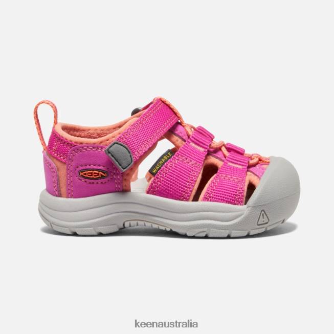 H68B588 Very Berry-Fusion Coral Keen Toddlers' Newport H2