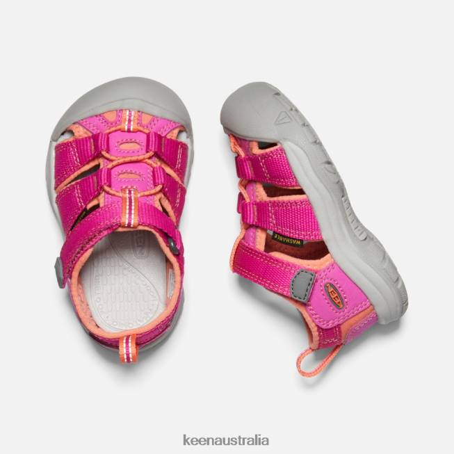H68B588 Very Berry-Fusion Coral Keen Toddlers' Newport H2