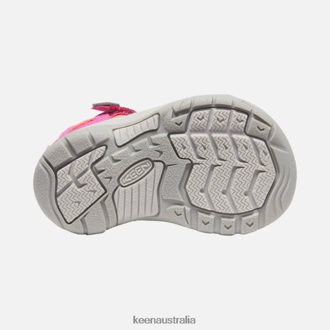 H68B588 Very Berry-Fusion Coral Keen Toddlers' Newport H2