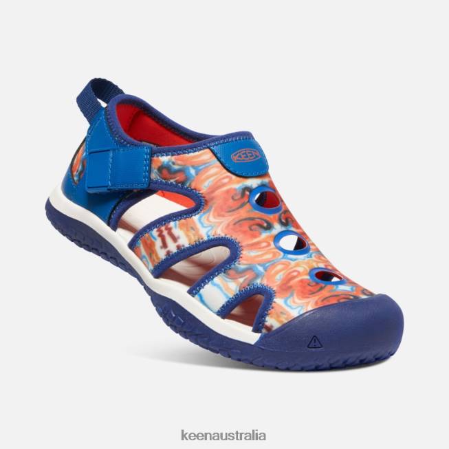 H68B410 Orange Peel-Blue Keen Big ' Stingray x Outdoor Afro