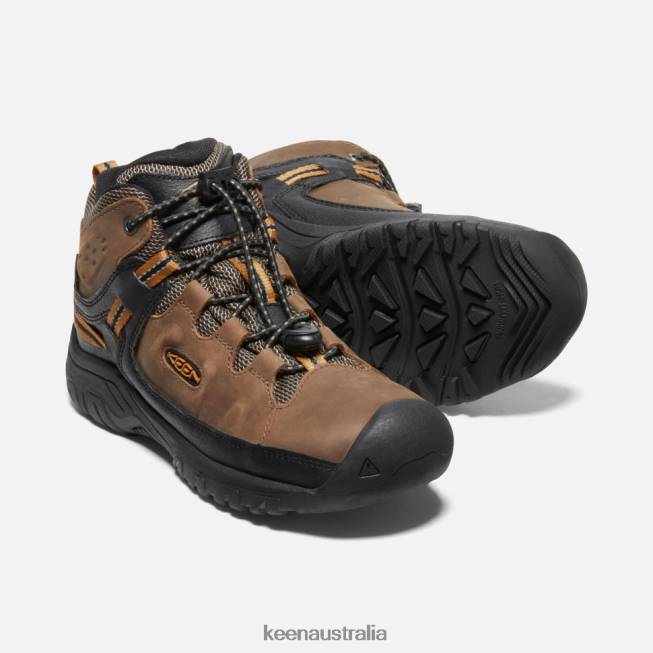 H68B523 Dark Earth-Golden Brown Keen Big ' Targhee Waterproof Boot