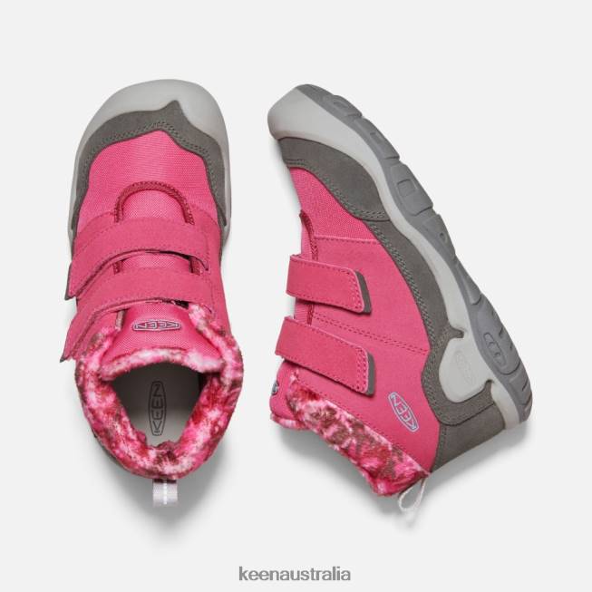 H68B545 Fruit Dove-Black Keen Big ' Knotch Double Strap Chukka