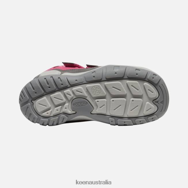 H68B545 Fruit Dove-Black Keen Big ' Knotch Double Strap Chukka