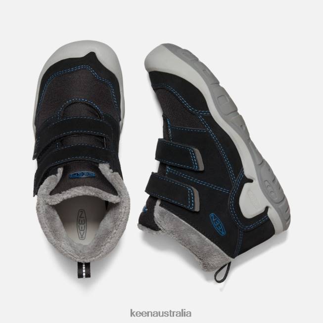 H68B546 Black-Mykonos Blue Keen Big ' Knotch Double Strap Chukka