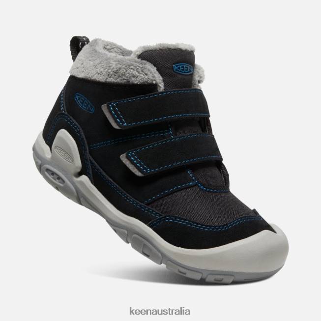 H68B546 Black-Mykonos Blue Keen Big ' Knotch Double Strap Chukka