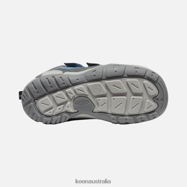 H68B554 Magnet-Blue Shadow Keen Big ' Knotch Double Strap Chukka