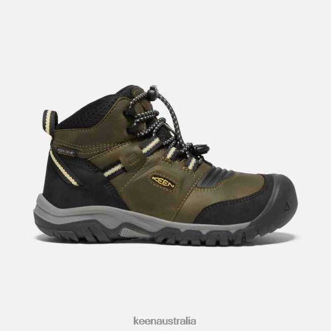 H68B580 Dark Olive-Dusky Citron Keen Big ' Ridge Flex Waterproof Boot
