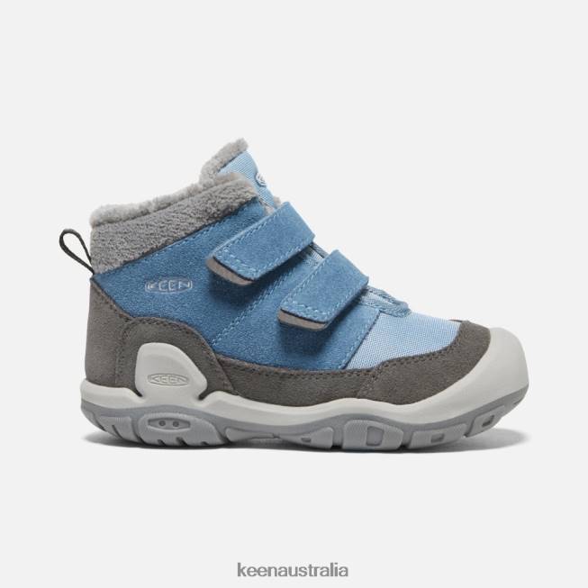 H68B539 Magnet-Blue Shadow Keen Little ' Knotch Double Strap Chukka