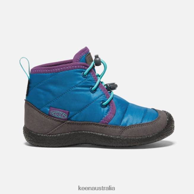 H68B560 Mykonos Blue-Atlantis Keen Little ' Howser II Waterproof Chukka