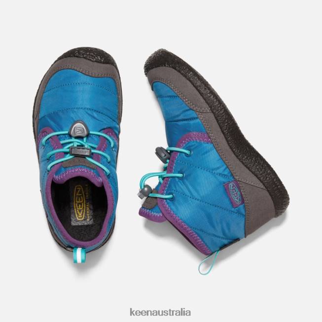 H68B560 Mykonos Blue-Atlantis Keen Little ' Howser II Waterproof Chukka