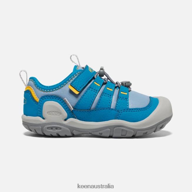 H68B562 Blue Shadow-Mykonos Blue Keen Little ' Knotch Hollow Sneaker
