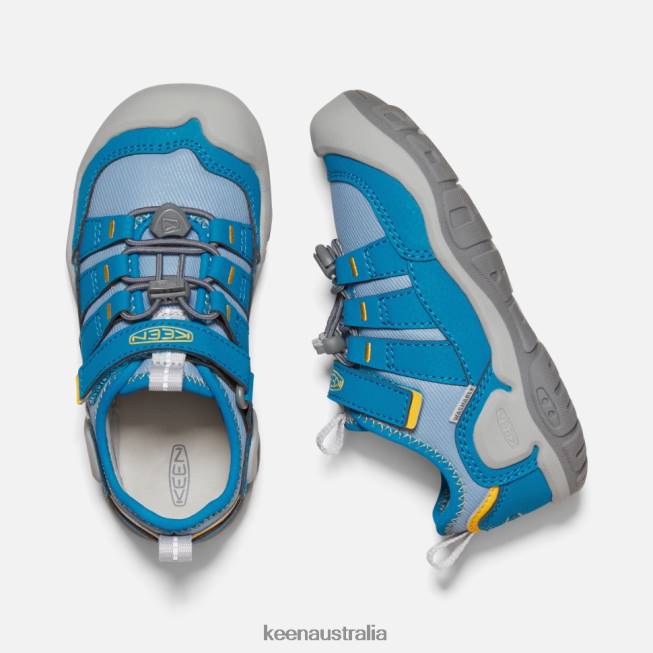 H68B562 Blue Shadow-Mykonos Blue Keen Little ' Knotch Hollow Sneaker