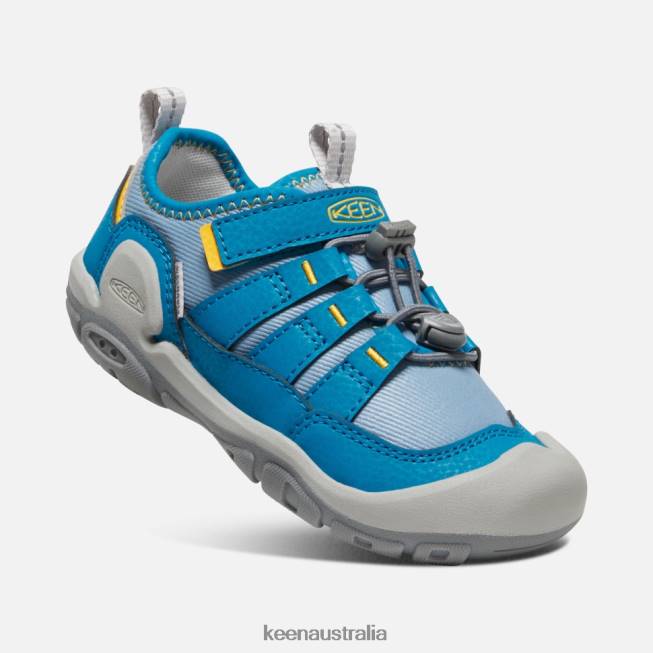 H68B562 Blue Shadow-Mykonos Blue Keen Little ' Knotch Hollow Sneaker