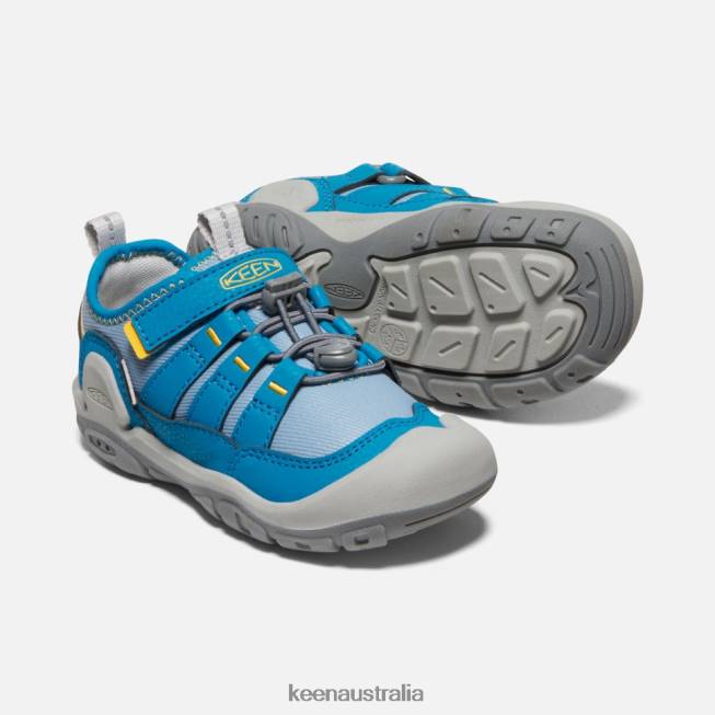 H68B562 Blue Shadow-Mykonos Blue Keen Little ' Knotch Hollow Sneaker