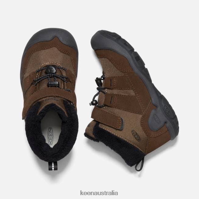 H68B573 Dark Earth-Black Keen Little ' Knotch Chukka