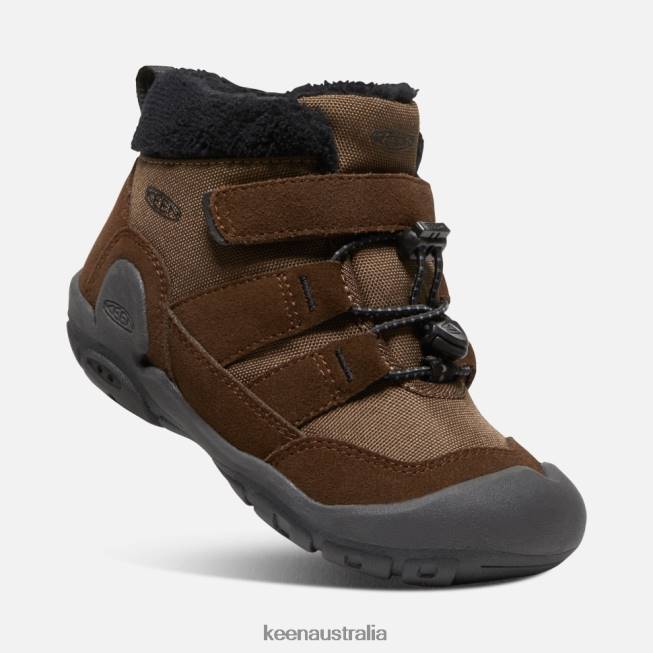 H68B573 Dark Earth-Black Keen Little ' Knotch Chukka