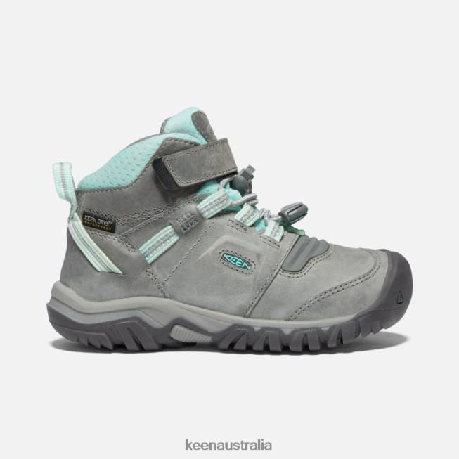 H68B598 Grey-Blue Tint Keen Little ' Ridge Flex Waterproof Boot