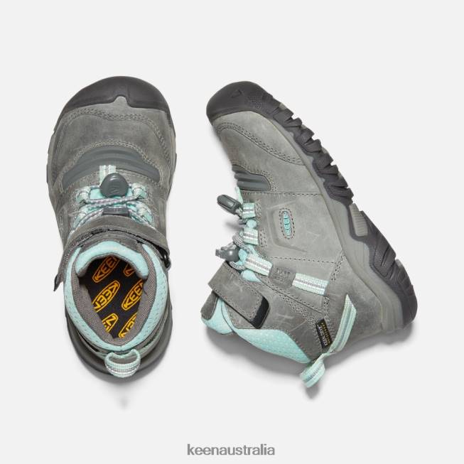 H68B598 Grey-Blue Tint Keen Little ' Ridge Flex Waterproof Boot