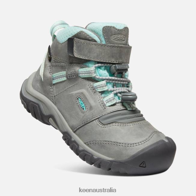 H68B598 Grey-Blue Tint Keen Little ' Ridge Flex Waterproof Boot