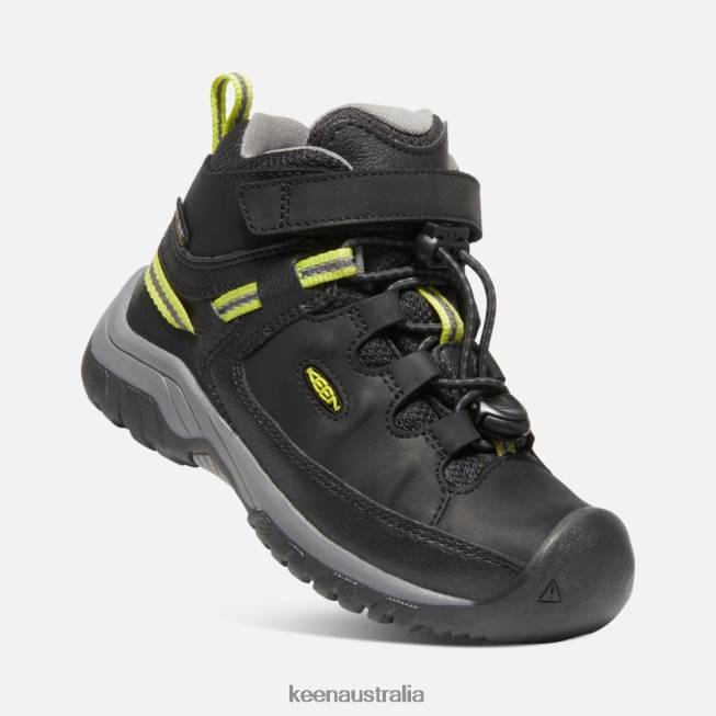 H68B607 Black-Steel Grey Keen Little ' Targhee Waterproof Boot