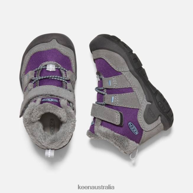 H68B548 Steel Grey-Charisma Keen Toddlers' Knotch Chukka