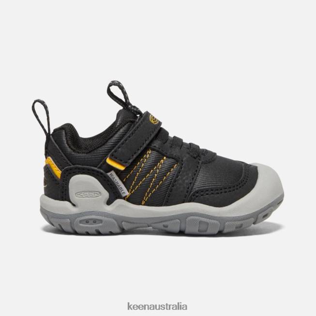 H68B553 Black-KEEN Yellow Keen Black-Yellow Toddlers' Knotch Peak Sneaker