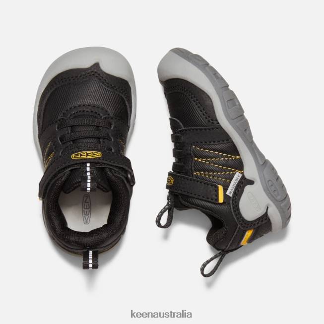 H68B553 Black-KEEN Yellow Keen Black-Yellow Toddlers' Knotch Peak Sneaker