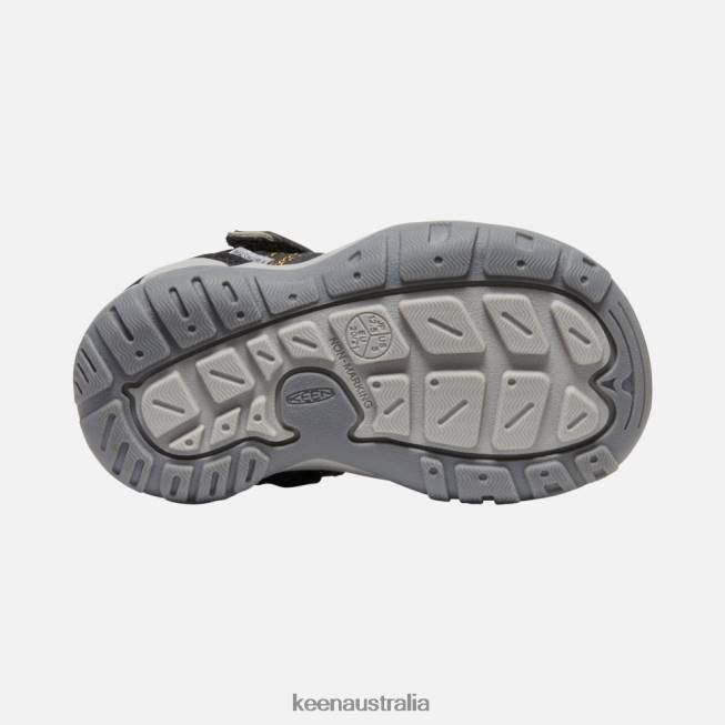 H68B553 Black-KEEN Yellow Keen Black-Yellow Toddlers' Knotch Peak Sneaker