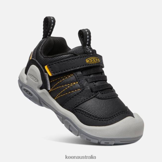 H68B553 Black-KEEN Yellow Keen Black-Yellow Toddlers' Knotch Peak Sneaker