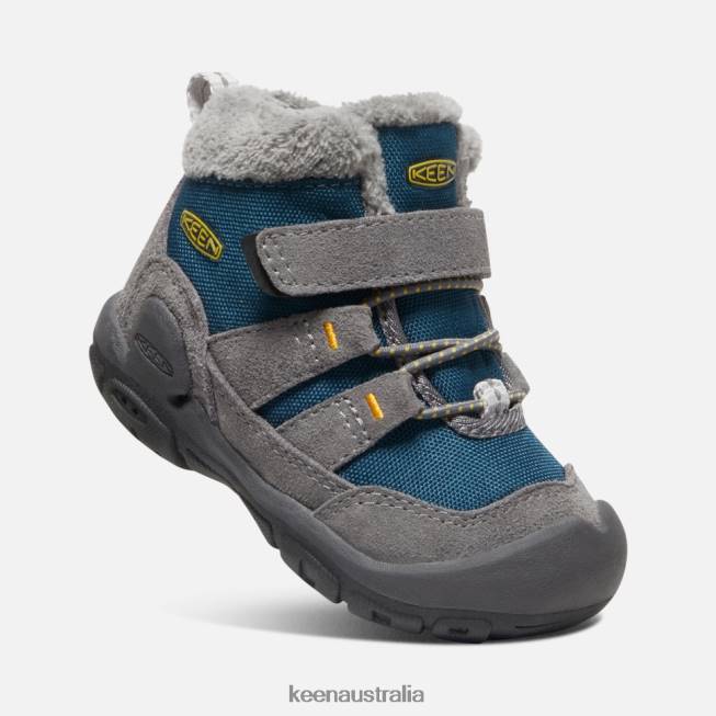 H68B555 Steel Grey- Blue Wing Teal Keen Toddlers' Knotch Chukka