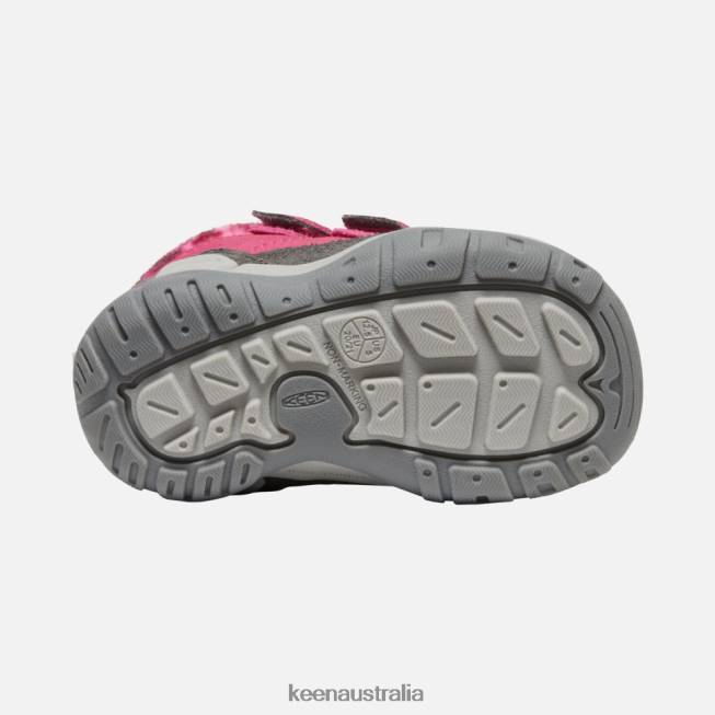 H68B564 Fruit Dove-Black Keen Toddlers' Knotch Double Strap Chukka