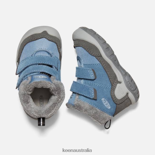 H68B572 Magnet-Blue Shadow Keen Toddlers' Knotch Double Strap Chukka