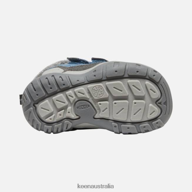 H68B572 Magnet-Blue Shadow Keen Toddlers' Knotch Double Strap Chukka