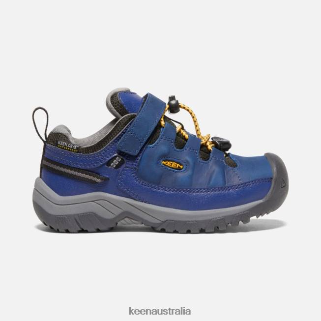 H68B274 Blue Depths-Forest Night Keen Younger ' Targhee Waterproof Hiking Shoes