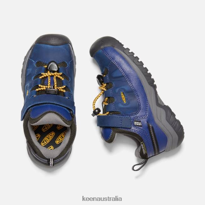 H68B274 Blue Depths-Forest Night Keen Younger ' Targhee Waterproof Hiking Shoes