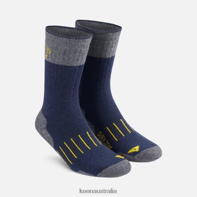 H68B424 Navy Keen Pittsburg Double Denier Medium Crew Sock