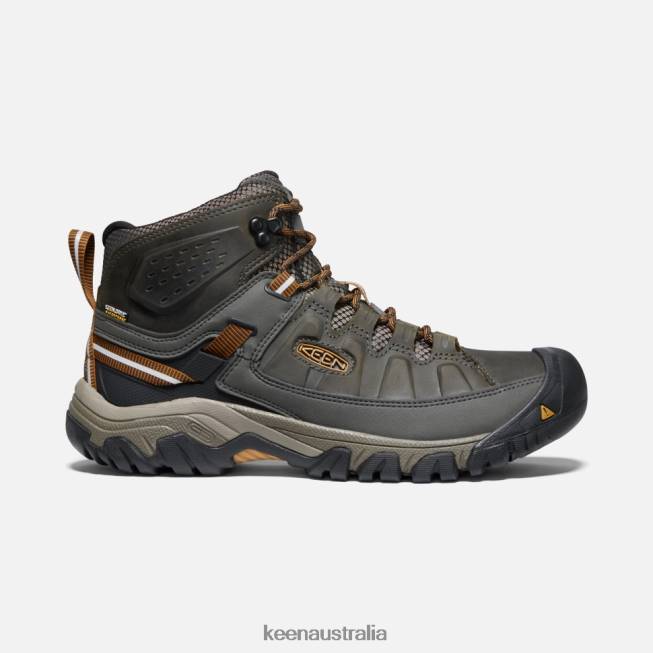 H68B492 Black Olive-Golden Brown Keen Targhee III Waterproof Mid
